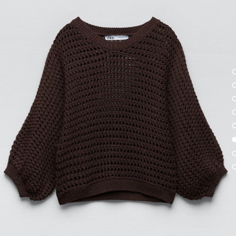 NWT zara balloon knit sweater